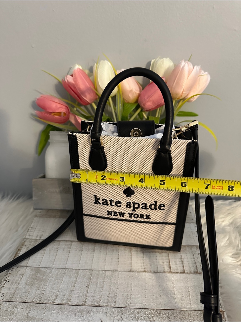Nwt Kate spade Ellie mini canvas bag - Picture 11 of 12